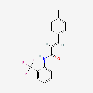 (2E)-3-(4-methylphenyl)-N-[2-(trifluoromethyl)phenyl]prop-2-enamide