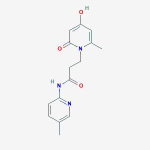 3-[4-hydroxy-2-methyl-6-oxo-1(6H)-pyridinyl]-N-(5-methyl-2-pyridyl)propanamide