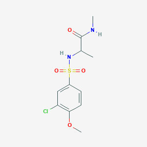 N~2~-[(3-chloro-4-methoxyphenyl)sulfonyl]-N-methylalaninamide