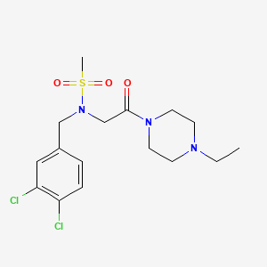 N-[(3,4-dichlorophenyl)methyl]-N-[2-(4-ethylpiperazin-1-yl)-2-oxoethyl]methanesulfonamide