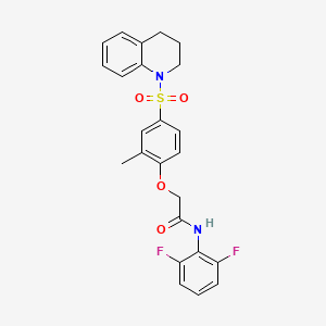 N-(2,6-difluorophenyl)-2-[4-(3,4-dihydroquinolin-1(2H)-ylsulfonyl)-2-methylphenoxy]acetamide