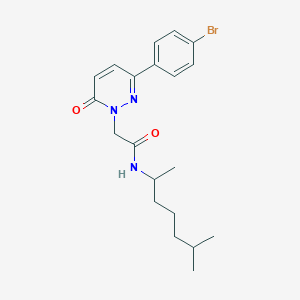 2-(3-(4-bromophenyl)-6-oxopyridazin-1(6H)-yl)-N-(6-methylheptan-2-yl)acetamide