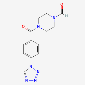 4-[4-(1H-tetrazol-1-yl)benzoyl]-1-piperazinecarbaldehyde