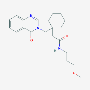 N-(3-methoxypropyl)-2-(1-{[4-oxo-3(4H)-quinazolinyl]methyl}cyclohexyl)acetamide