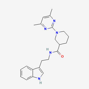 1-(4,6-dimethyl-2-pyrimidinyl)-N-[2-(1H-indol-3-yl)ethyl]-3-piperidinecarboxamide