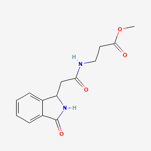 methyl 3-{[2-(3-oxo-2,3-dihydro-1H-isoindol-1-yl)acetyl]amino}propanoate