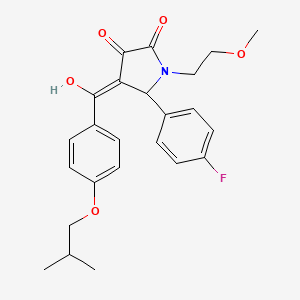 5-(4-fluorophenyl)-3-hydroxy-1-(2-methoxyethyl)-4-{[4-(2-methylpropoxy)phenyl]carbonyl}-1,5-dihydro-2H-pyrrol-2-one