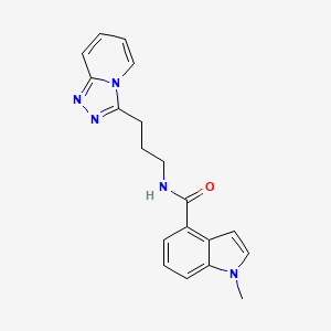 1-methyl-N-(3-[1,2,4]triazolo[4,3-a]pyridin-3-ylpropyl)-1H-indole-4-carboxamide