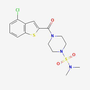 4-[(4-chloro-1-benzothiophen-2-yl)carbonyl]-N,N-dimethyltetrahydro-1(2H)-pyrazinesulfonamide