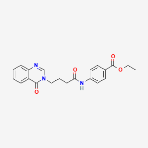 ethyl 4-({4-[4-oxo-3(4H)-quinazolinyl]butanoyl}amino)benzoate