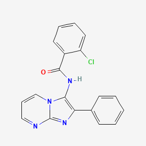 2-chloro-N-(2-phenylimidazo[1,2-a]pyrimidin-3-yl)benzamide