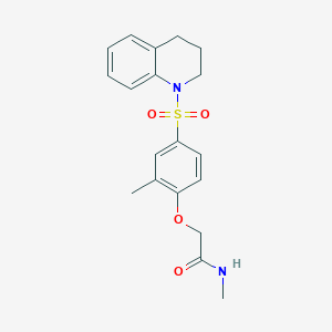 2-[4-(3,4-dihydroquinolin-1(2H)-ylsulfonyl)-2-methylphenoxy]-N-methylacetamide