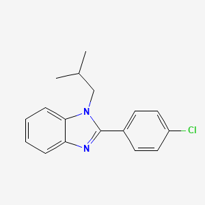 2-(4-chlorophenyl)-1-(2-methylpropyl)-1H-benzimidazole