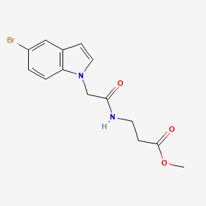 methyl N-[(5-bromo-1H-indol-1-yl)acetyl]-beta-alaninate