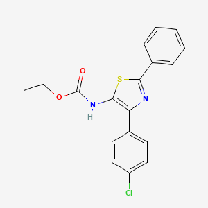 Ethyl [4-(4-chlorophenyl)-2-phenyl-1,3-thiazol-5-yl]carbamate