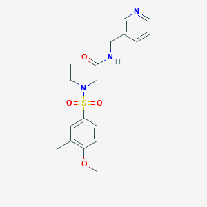 2-[(4-Ethoxy-3-methyl-benzenesulfonyl)-ethyl-amino]-N-pyridin-3-ylmethyl-acetamide