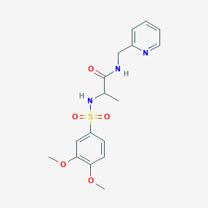 2-(3,4-Dimethoxy-benzenesulfonylamino)-N-pyridin-2-ylmethyl-propionamide