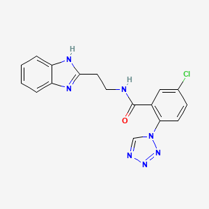 N-[2-(1H-benzimidazol-2-yl)ethyl]-5-chloro-2-(1H-tetrazol-1-yl)benzamide