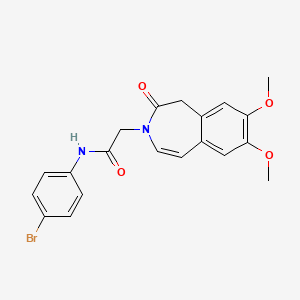 N-(4-bromophenyl)-2-(7,8-dimethoxy-2-oxo-1,2-dihydro-3H-3-benzazepin-3-yl)acetamide