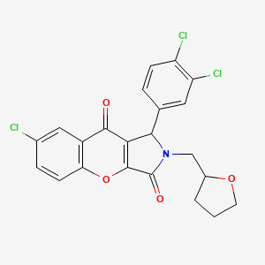 7-Chloro-1-(3,4-dichlorophenyl)-2-(tetrahydrofuran-2-ylmethyl)-1,2-dihydrochromeno[2,3-c]pyrrole-3,9-dione