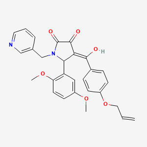 5-(2,5-dimethoxyphenyl)-3-hydroxy-4-{[4-(prop-2-en-1-yloxy)phenyl]carbonyl}-1-(pyridin-3-ylmethyl)-1,5-dihydro-2H-pyrrol-2-one