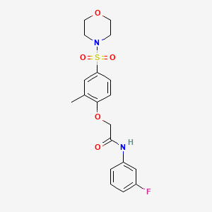 N-(3-Fluoro-phenyl)-2-[2-methyl-4-(morpholine-4-sulfonyl)-phenoxy]-acetamide