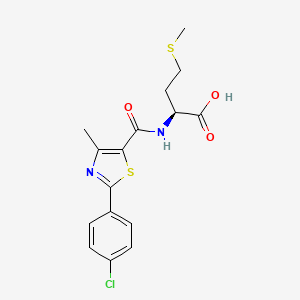 N-{[2-(4-chlorophenyl)-4-methyl-1,3-thiazol-5-yl]carbonyl}-L-methionine