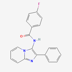 4-fluoro-N-(2-phenylimidazo[1,2-a]pyridin-3-yl)benzamide