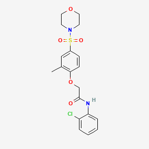 N-(2-Chlorophenyl)-2-[2-methyl-4-(morpholine-4-sulfonyl)phenoxy]acetamide