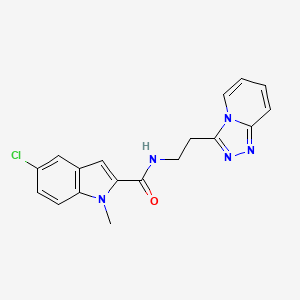 5-chloro-1-methyl-N-(2-[1,2,4]triazolo[4,3-a]pyridin-3-ylethyl)-1H-indole-2-carboxamide