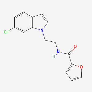 N-[2-(6-chloro-1H-indol-1-yl)ethyl]-2-furamide