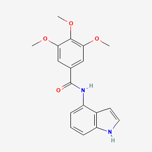 molecular formula C18H18N2O4 B11131927 N-(1H-indol-4-yl)-3,4,5-trimethoxybenzamide 