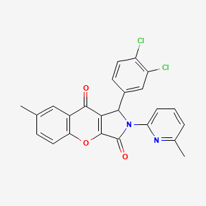 1-(3,4-Dichlorophenyl)-7-methyl-2-(6-methylpyridin-2-yl)-1,2-dihydrochromeno[2,3-c]pyrrole-3,9-dione