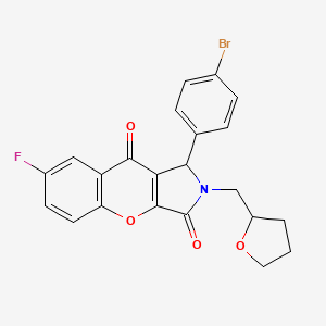 1-(4-Bromophenyl)-7-fluoro-2-(tetrahydrofuran-2-ylmethyl)-1,2-dihydrochromeno[2,3-c]pyrrole-3,9-dione