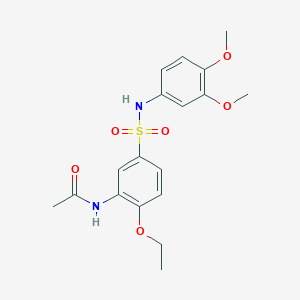 N-{5-[(3,4-dimethoxyphenyl)sulfamoyl]-2-ethoxyphenyl}acetamide