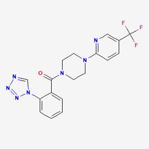 [2-(1H-tetrazol-1-yl)phenyl]{4-[5-(trifluoromethyl)pyridin-2-yl]piperazin-1-yl}methanone