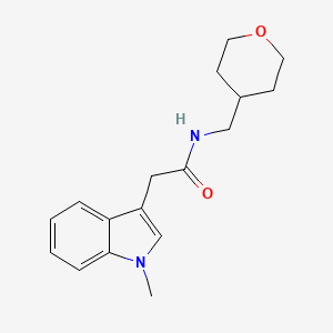 2-(1-methyl-1H-indol-3-yl)-N-(tetrahydro-2H-pyran-4-ylmethyl)acetamide