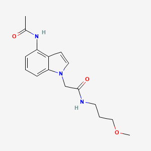 2-[4-(acetylamino)-1H-indol-1-yl]-N-(3-methoxypropyl)acetamide