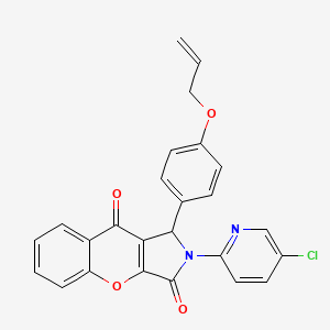 molecular formula C25H17ClN2O4 B11132118 2-(5-Chloropyridin-2-yl)-1-[4-(prop-2-en-1-yloxy)phenyl]-1,2-dihydrochromeno[2,3-c]pyrrole-3,9-dione 