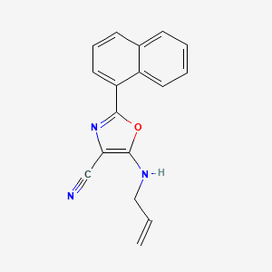 2-(Naphthalen-1-yl)-5-(prop-2-en-1-ylamino)-1,3-oxazole-4-carbonitrile