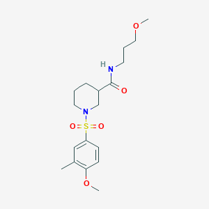 1-[(4-methoxy-3-methylphenyl)sulfonyl]-N-(3-methoxypropyl)piperidine-3-carboxamide