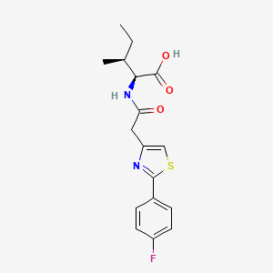 N-{[2-(4-fluorophenyl)-1,3-thiazol-4-yl]acetyl}-L-isoleucine