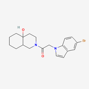 molecular formula C19H23BrN2O2 B11132291 2-(5-bromo-1H-indol-1-yl)-1-(4a-hydroxyoctahydroisoquinolin-2(1H)-yl)ethanone 