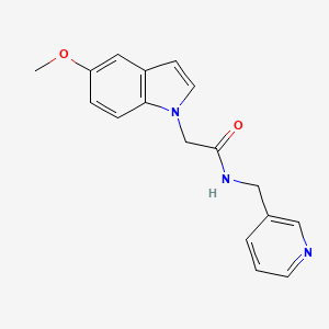 2-(5-methoxy-1H-indol-1-yl)-N-(3-pyridinylmethyl)acetamide