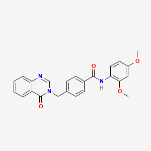 N-(2,4-dimethoxyphenyl)-4-[(4-oxoquinazolin-3(4H)-yl)methyl]benzamide