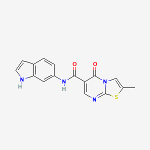 N-(1H-indol-6-yl)-2-methyl-5-oxo-5H-[1,3]thiazolo[3,2-a]pyrimidine-6-carboxamide