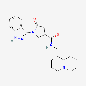 1-(1H-indazol-3-yl)-N-(octahydro-2H-quinolizin-1-ylmethyl)-5-oxo-3-pyrrolidinecarboxamide