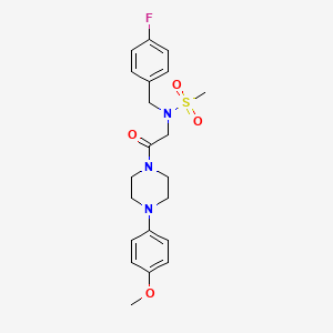 N-[(4-Fluorophenyl)methyl]-N-{2-[4-(4-methoxyphenyl)piperazin-1-YL]-2-oxoethyl}methanesulfonamide