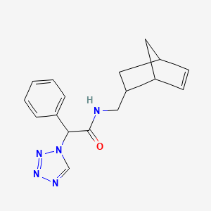 molecular formula C17H19N5O B11132432 N-(bicyclo[2.2.1]hept-5-en-2-ylmethyl)-2-phenyl-2-(1H-tetrazol-1-yl)acetamide 