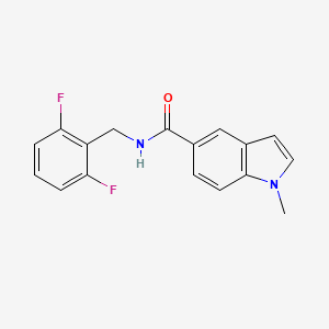 molecular formula C17H14F2N2O B11132440 N-(2,6-difluorobenzyl)-1-methyl-1H-indole-5-carboxamide 